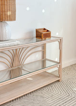 Load image into Gallery viewer, Ribbed Rattan Entry Table
