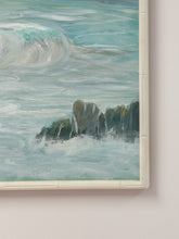 Load image into Gallery viewer, Original Signed Seaside Painting 60s

