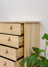 Load image into Gallery viewer, IKEA Rare Dresser-leather pulls
