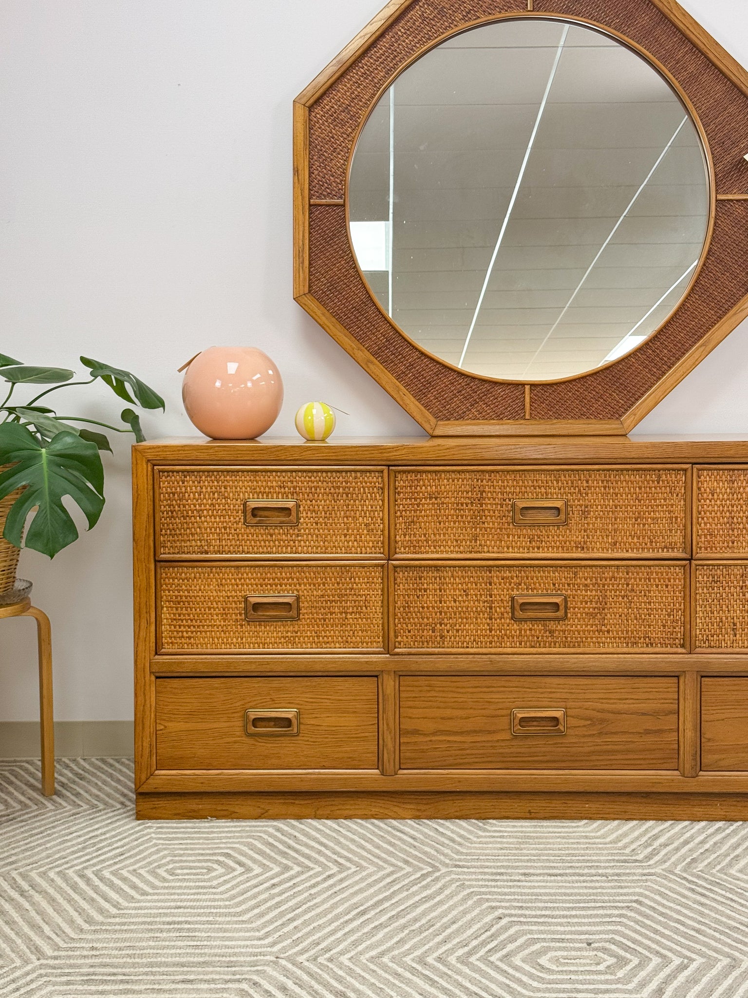 Vintage Cane Dixie Dresser Vintage Cane Dixie Dresser