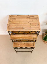 Load image into Gallery viewer, Set of 3 Bamboo Nesting Tables
