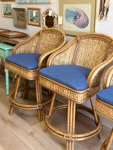 Load image into Gallery viewer, Set of 3 Woven Barstools
