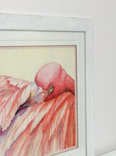 Load image into Gallery viewer, Framed Flamingo Art
