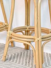 Load image into Gallery viewer, Pair of Rattan Swivel Barstools
