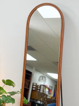 Load image into Gallery viewer, Arched Full Length Burlwood Style Mirror
