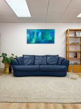 Load image into Gallery viewer, Blue Leather Sofa
