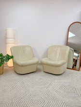 Load image into Gallery viewer, Pair of Postmodern Leather Swivel Gliders
