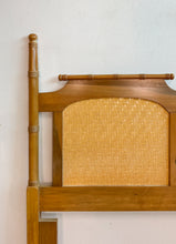 Load image into Gallery viewer, Queen Parquetry Faux Bamboo Headboard
