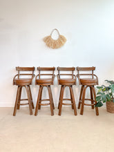 Load image into Gallery viewer, Four Rattan Barstools

