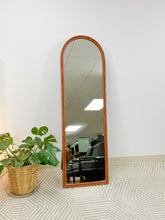 Load image into Gallery viewer, Arched Full Length Burlwood Style Mirror
