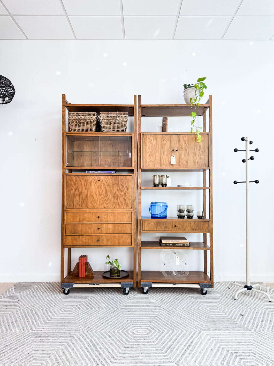 Pair of Mid Century Drexel Bookshelves