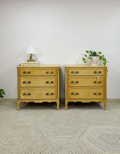 Load image into Gallery viewer, Pair of French Provincial Solid Wood Chests
