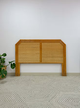 Load image into Gallery viewer, Queen Bamboo and Wicker Headboard
