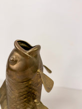 Load image into Gallery viewer, Brass Fish Sculptural Vase
