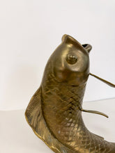 Load image into Gallery viewer, Brass Fish Sculptural Vase
