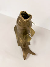 Load image into Gallery viewer, Brass Fish Sculptural Vase
