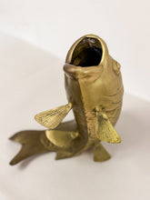 Load image into Gallery viewer, Brass Fish Sculptural Vase
