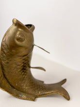Load image into Gallery viewer, Brass Fish Sculptural Vase
