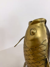 Load image into Gallery viewer, Brass Fish Sculptural Vase
