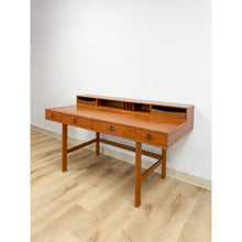 Load image into Gallery viewer, Peter Lovig Nielsen MCM Desk Folding Top Shelving Rare Danish Modern Office Desk

