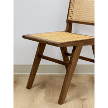 Load image into Gallery viewer, Safavieh Couture Cane Two Tone Accent Chair Coastal Like New
