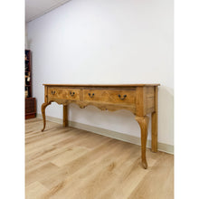 Load image into Gallery viewer, Rare Handmade Inlaid Solid Pine Organic Modern Designer Console Table
