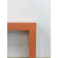 Load image into Gallery viewer, Vintage Salmon Laminate Narrow Console Sofa Table Postmodern Retro Slim

