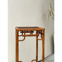 Load image into Gallery viewer, Bamboo Planter Stand Vintage Hollywood Regency Chinoiserie Tall Coastal
