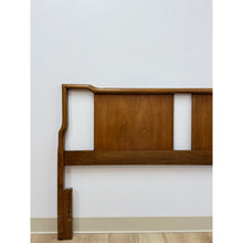 Load image into Gallery viewer, United Furniture MCM Solid Walnut Queen Headboard Vintage Solid Wood Piece
