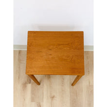 Load image into Gallery viewer, Single Teak End Table Made in Denmark Vintage MCM Danish Modern
