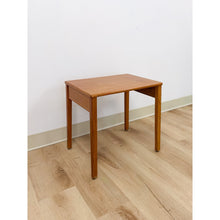Load image into Gallery viewer, Single Teak End Table Made in Denmark Vintage MCM Danish Modern
