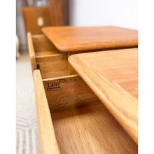 Load image into Gallery viewer, Very Rare Lane Perception MCM Oak Nightstands Cane Drawers Vintage Mid Century
