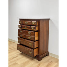 Load image into Gallery viewer, Vintage Tallboy Dresser American Drew Five Drawer Highboy Bedroom Chest
