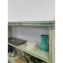 Load image into Gallery viewer, Handmade Seafoam Coastal Wood Shelf Weathered Vintage Display Storage 10 Shelves
