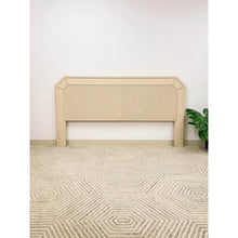 Load image into Gallery viewer, Vintage Pencil Reed Beige King Headboard Coastal Boho Hollywood Regency
