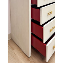 Load image into Gallery viewer, Coastal Mitchell Gold Bob Williams White Dresser, Brass Handles, 8 Drawer
