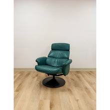 Load image into Gallery viewer, Chairworks Teal Adjustable Recliner Stressless Style Vintage Lounge Chair Retro
