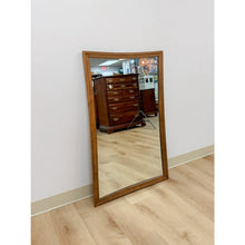 Load image into Gallery viewer, Vintage Mirror Broyhill Sculptra MCM Walnut Wall Vanity Entryway Curved Edges
