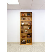 Load image into Gallery viewer, Handmade Pine 7-Shelf Bookcase Rustic Boho Vintage Antique Style 84"
