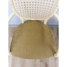Load image into Gallery viewer, Pair of Vintage Fairfield Cane Back Chairs French Provincial Regency Accent
