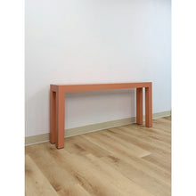Load image into Gallery viewer, Vintage Salmon Laminate Narrow Console Sofa Table Postmodern Retro Slim
