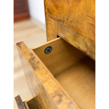 Load image into Gallery viewer, Vintage John Stuart MCM Burlwood Tallboy Armoire, Drawers and Doors, Collectable
