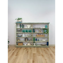 Load image into Gallery viewer, Handmade Seafoam Coastal Wood Shelf Weathered Vintage Display Storage 10 Shelves

