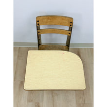 Load image into Gallery viewer, Antique Industrial Kids School Desk Adjustable Vintage Cast Iron Wood
