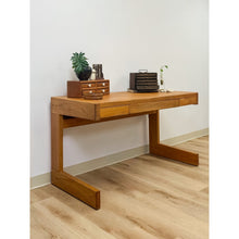 Load image into Gallery viewer, Vintage Handmade Organic Modern Pine Plywood Desk, Lou Hodges Style MCM
