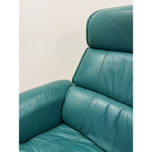 Load image into Gallery viewer, Chairworks Teal Adjustable Recliner Stressless Style Vintage Lounge Chair Retro
