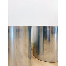 Load image into Gallery viewer, Vintage Round Chrome Oversized Planter Pair MCM Mid-Century Modern Chic
