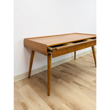 Load image into Gallery viewer, Crate and Barrel MCM Executive Desk Three Drawers Home Office Table
