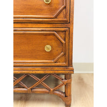 Load image into Gallery viewer, Ficks Reed Faux Bamboo Lingerie Chest Eight Drawers Brass Hollywood Regency
