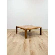 Load image into Gallery viewer, Vintage Lane Altavista Walnut Coffee Table MCM Square Blonde Wood Round Edges
